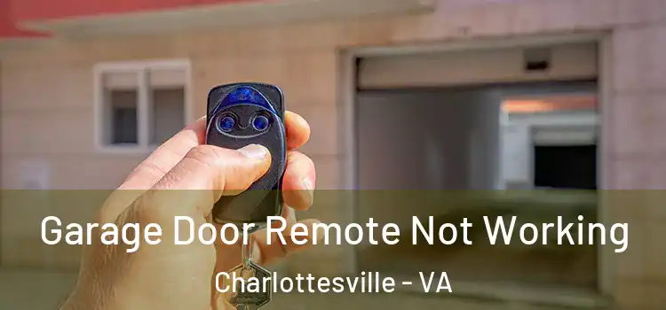  Garage Door Remote Not Working Charlottesville - VA